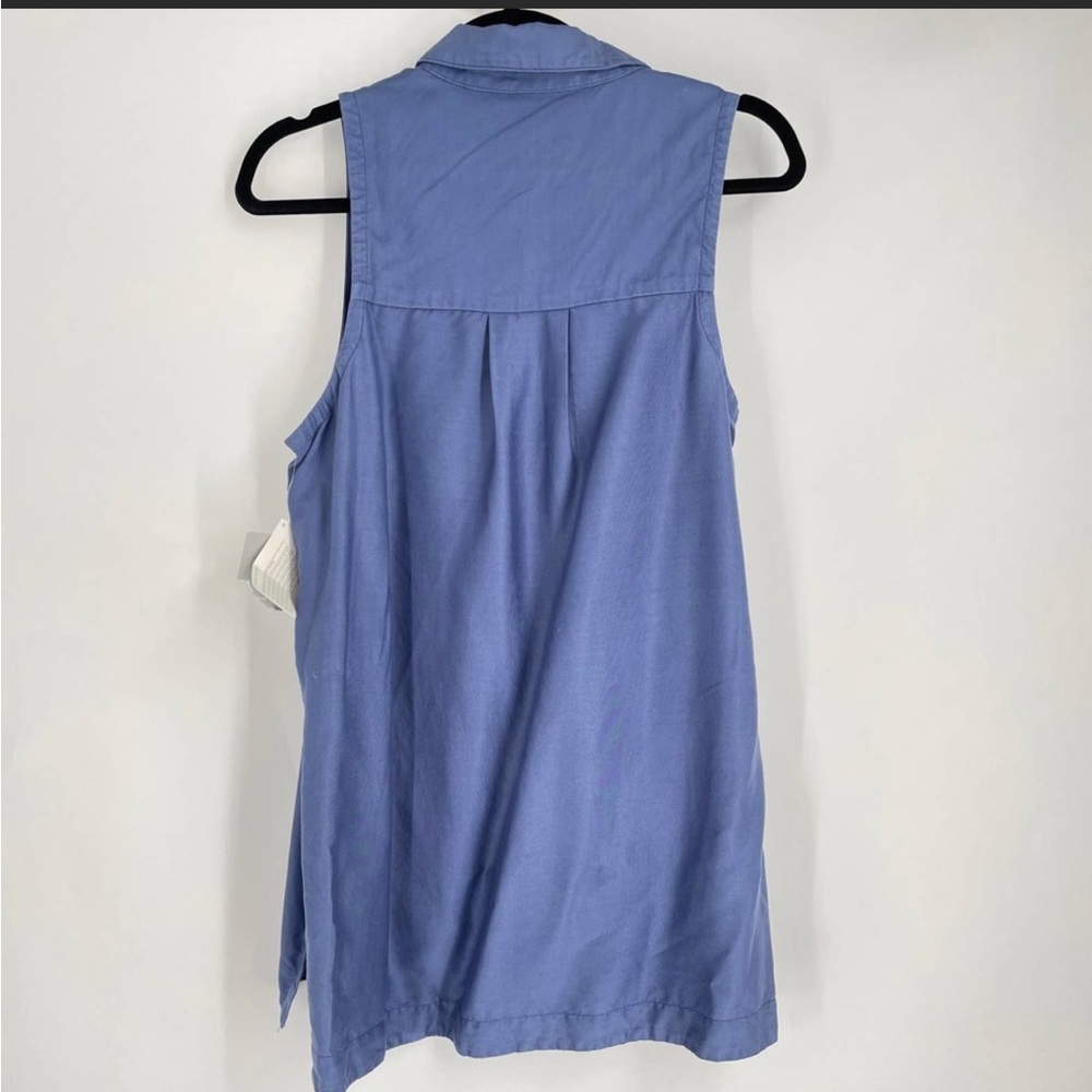 Athleta Tencel Basic Tank Top Collared Size Mediu… - image 2